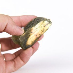 Natural Rough Labradorite feldspar Crystal Specimen 1 polished side 0008